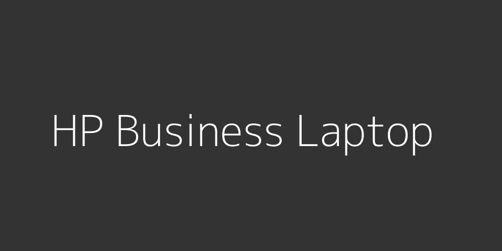 HP Business Laptop